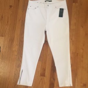 Lauren Ralph Lauren Premier Skinny Cropped Jeans Size 14 NWT